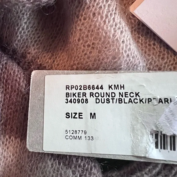 Rick Owens Round Neck Biker Sweater